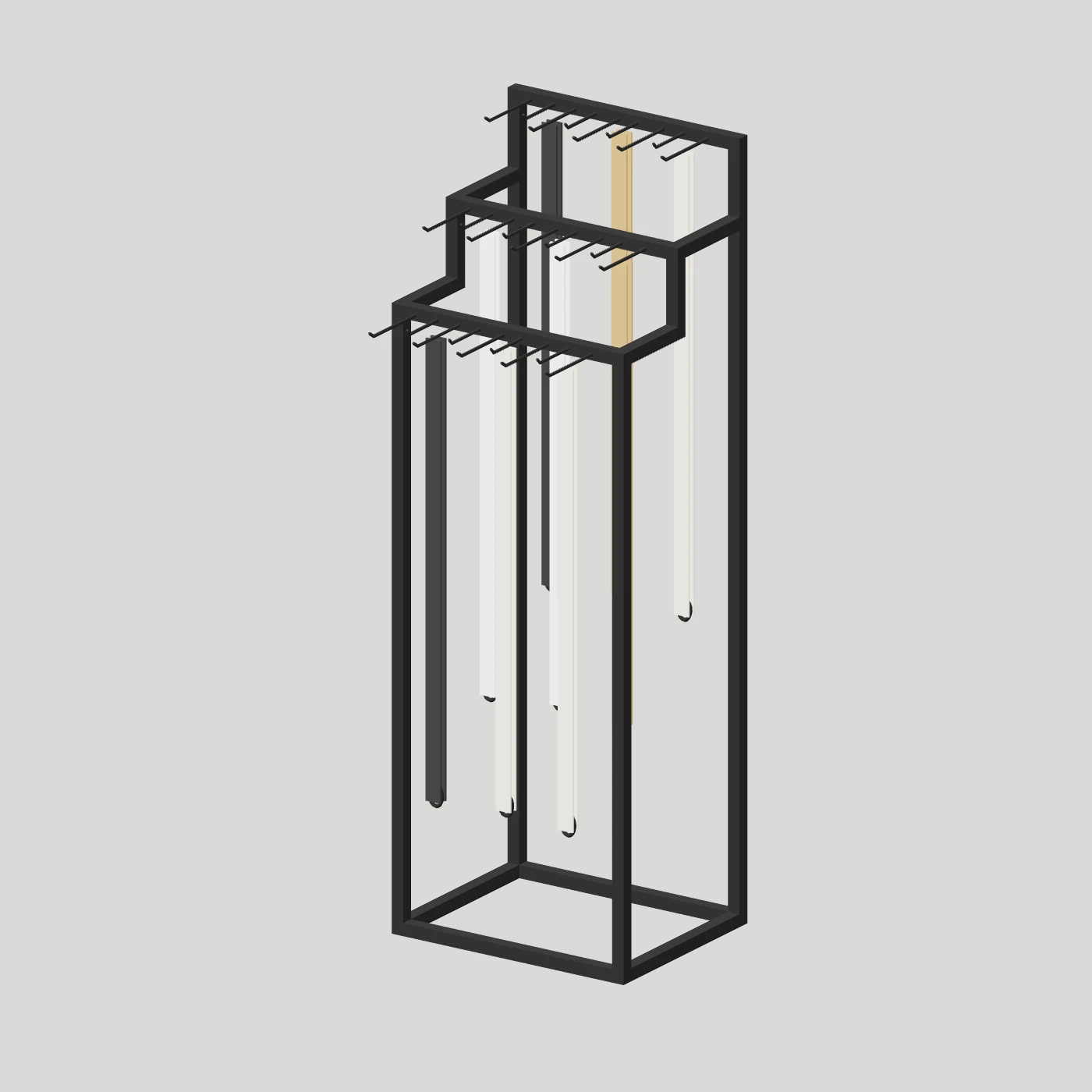 Stepped Belt & Accessory Stand · Compact — Long belt collection