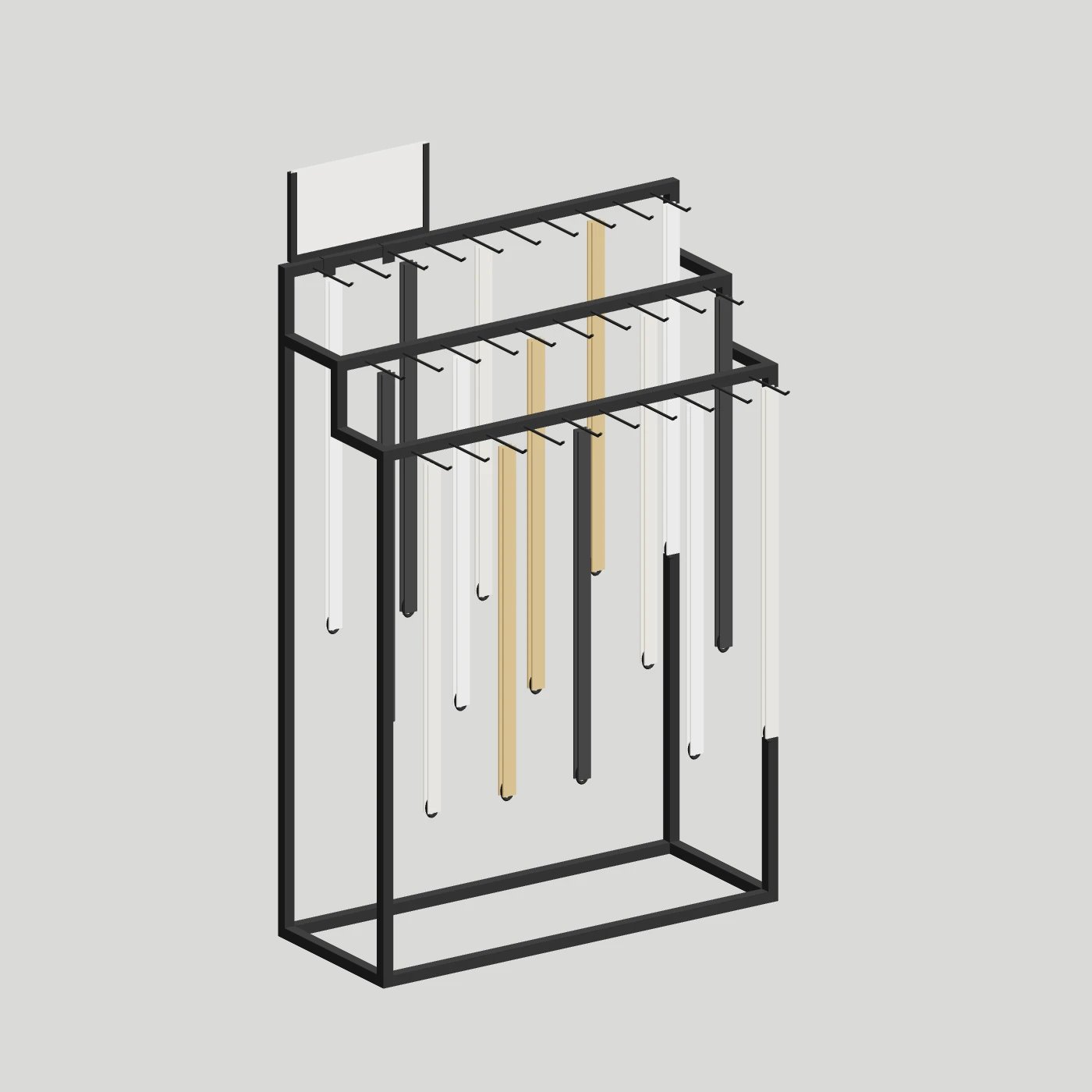 Stepped Belt & Accessory Stand · Wide — alternate angle