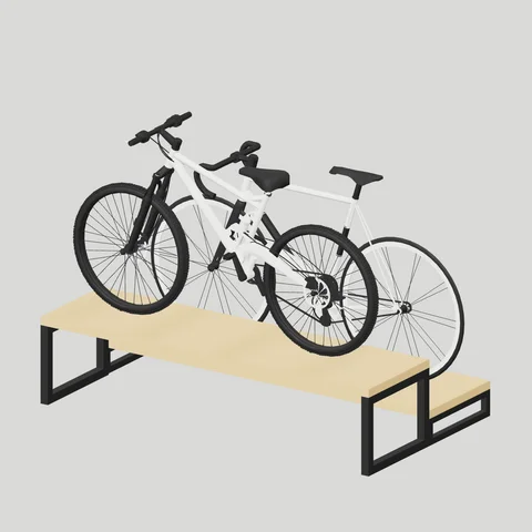 Two-Level Bicycle Display Platform