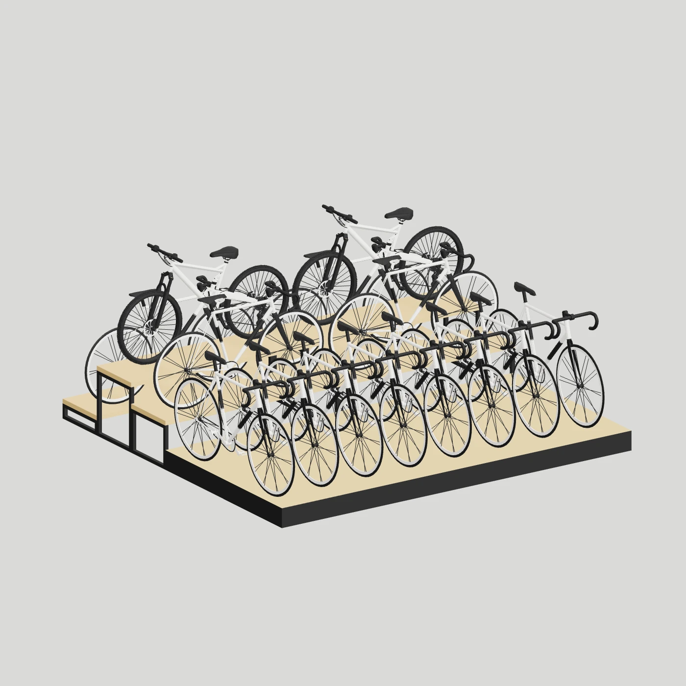 Bicycle Stage · Wide Composition — alternate angle
