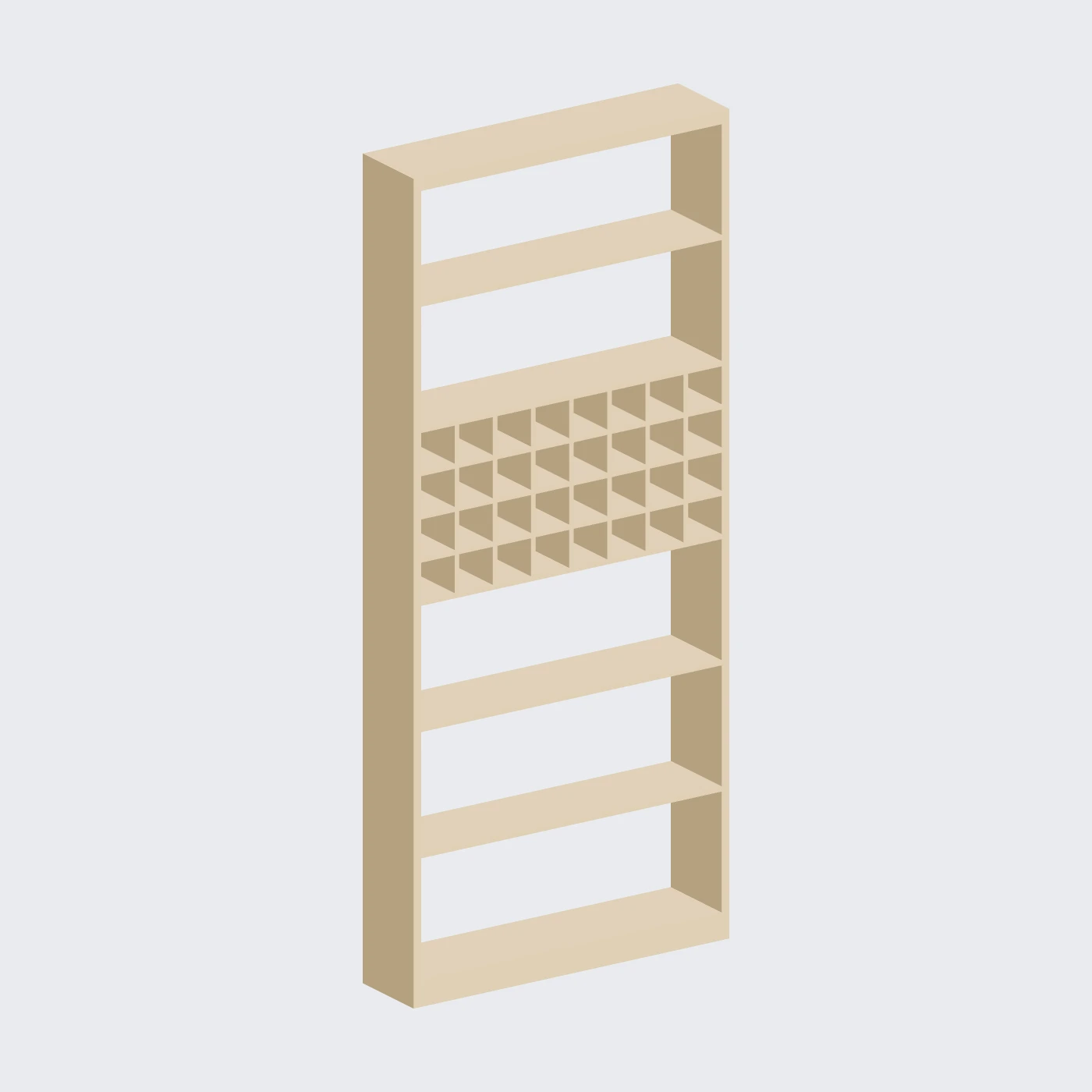 Cubby Display Wall — alternate angle