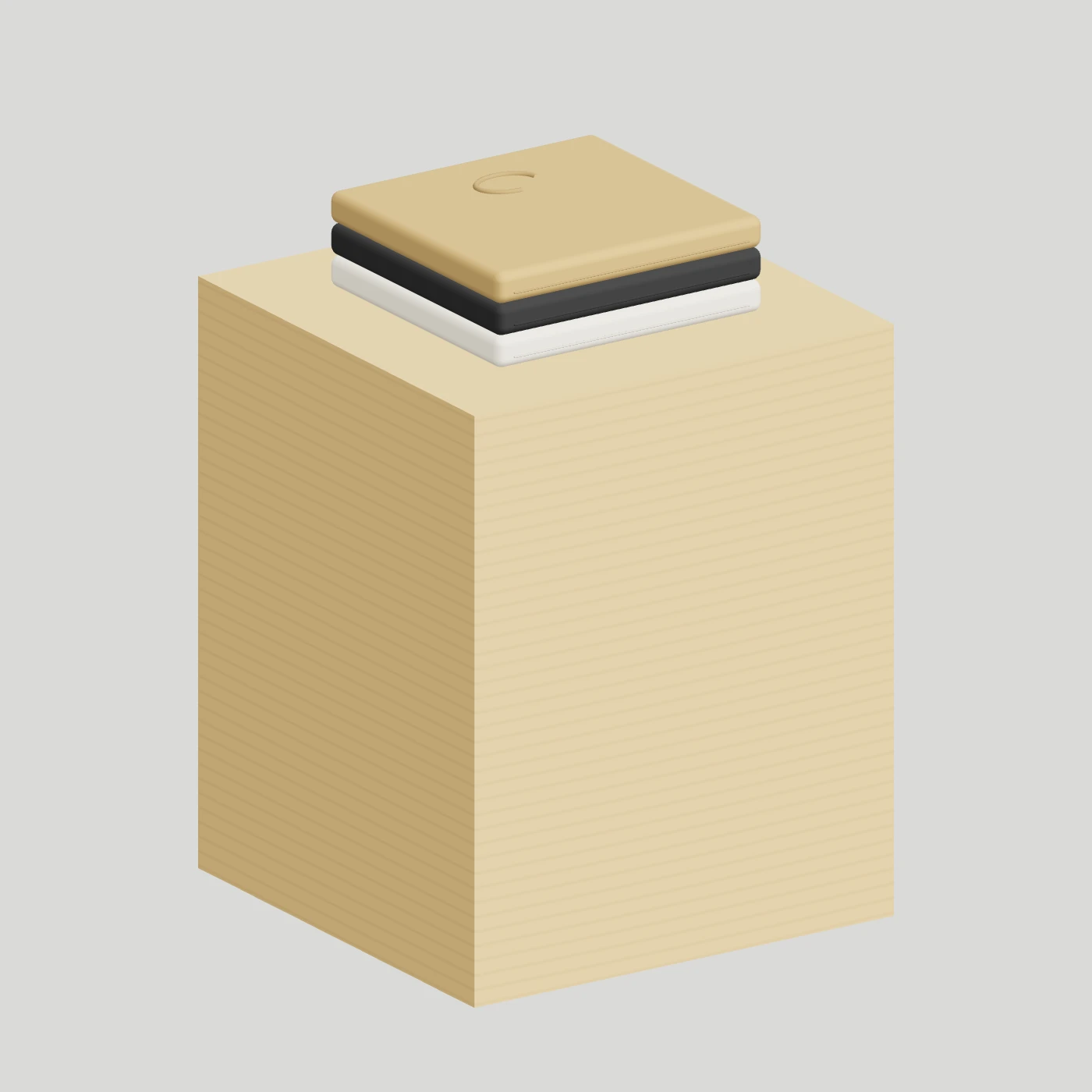 Cube Display Plinth · H500 — alternate angle