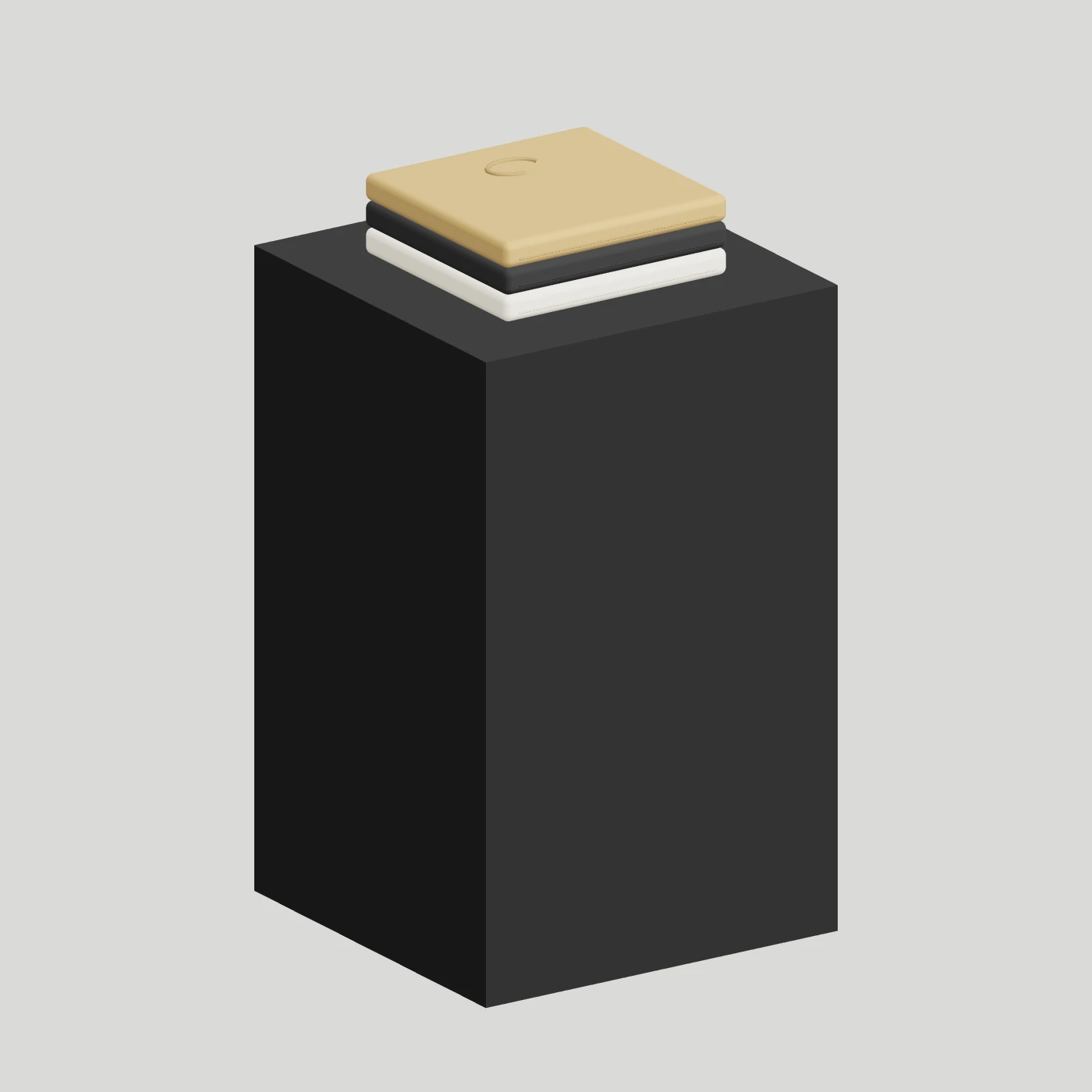 Cube Display Plinth · H650 — alternate angle