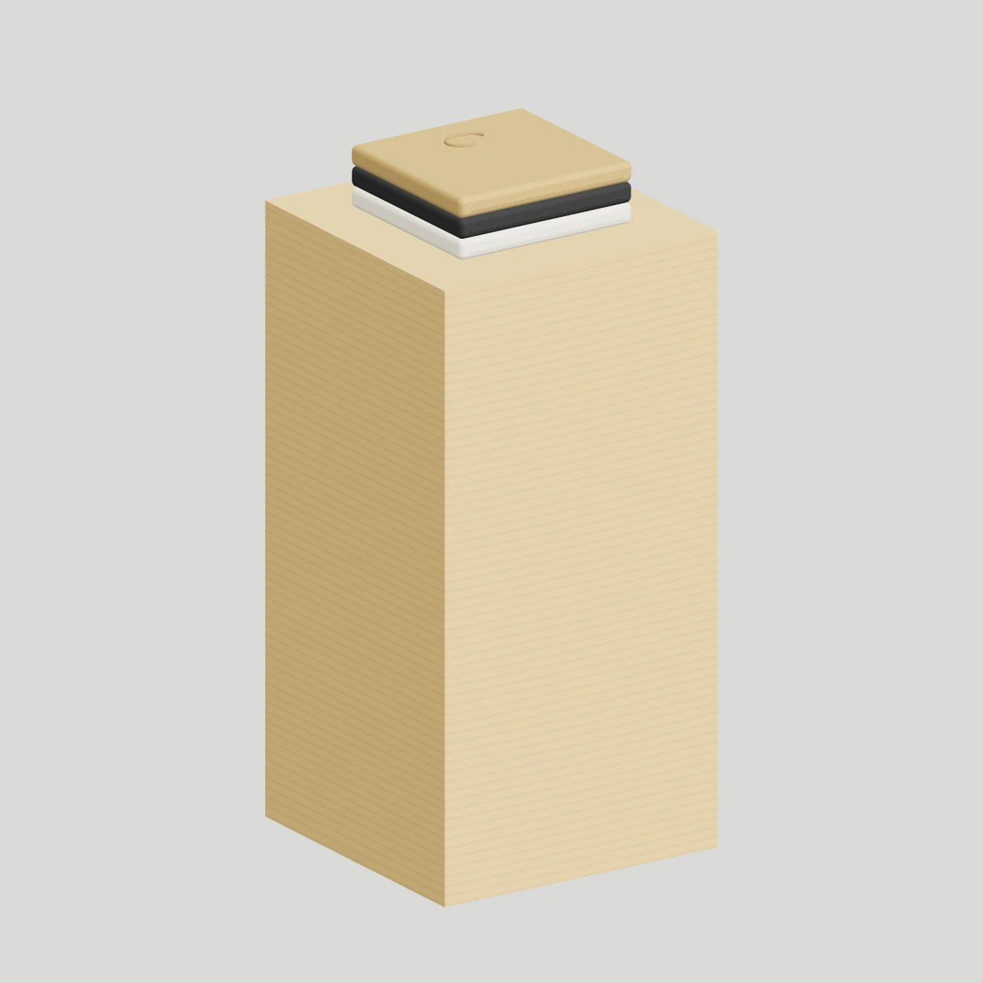 Cube Display Plinth · H800 — alternate angle