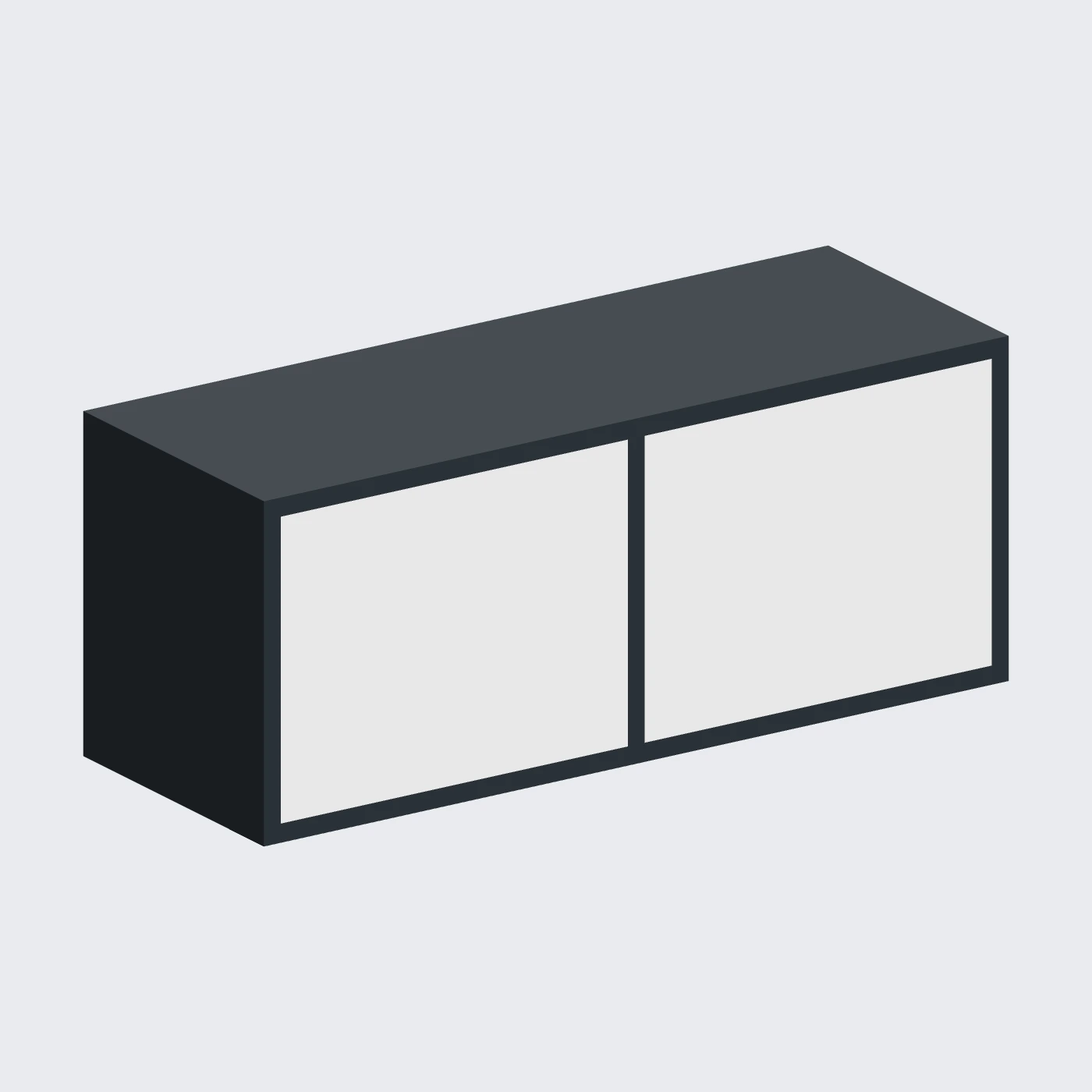 Two-Door Display Cabinet — alternate angle