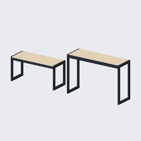 Wood-Top Nesting Tables