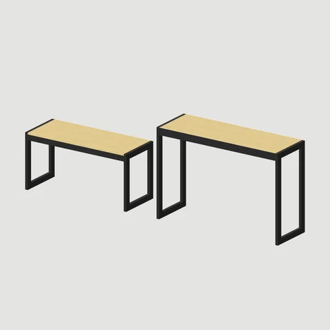 Wood-Top Nesting Tables
