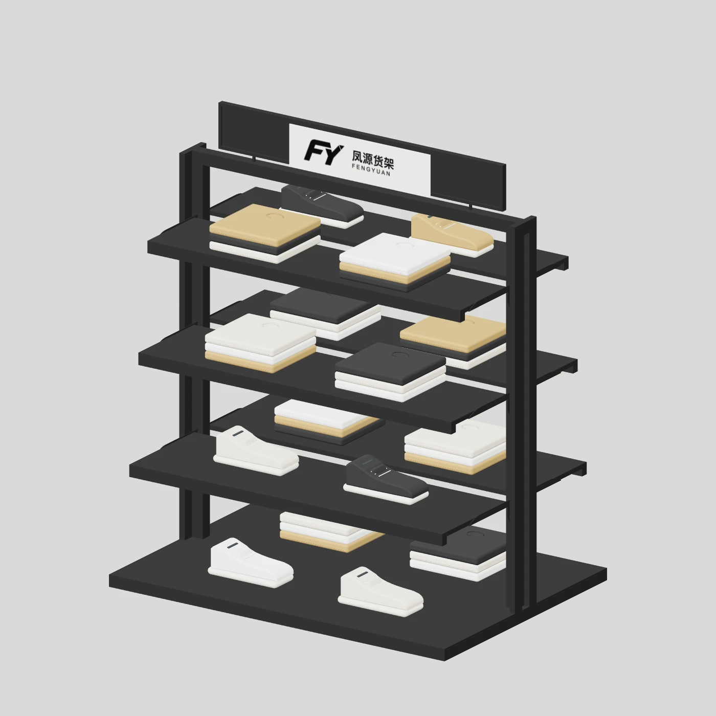 Double-Sided Shelf Gondola