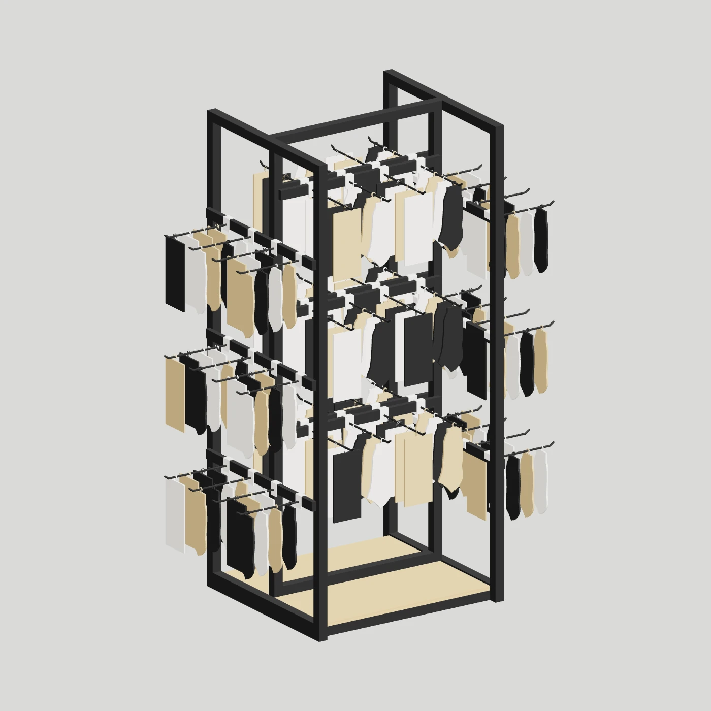 Four-Face Sock & Accessory Island — alternate angle