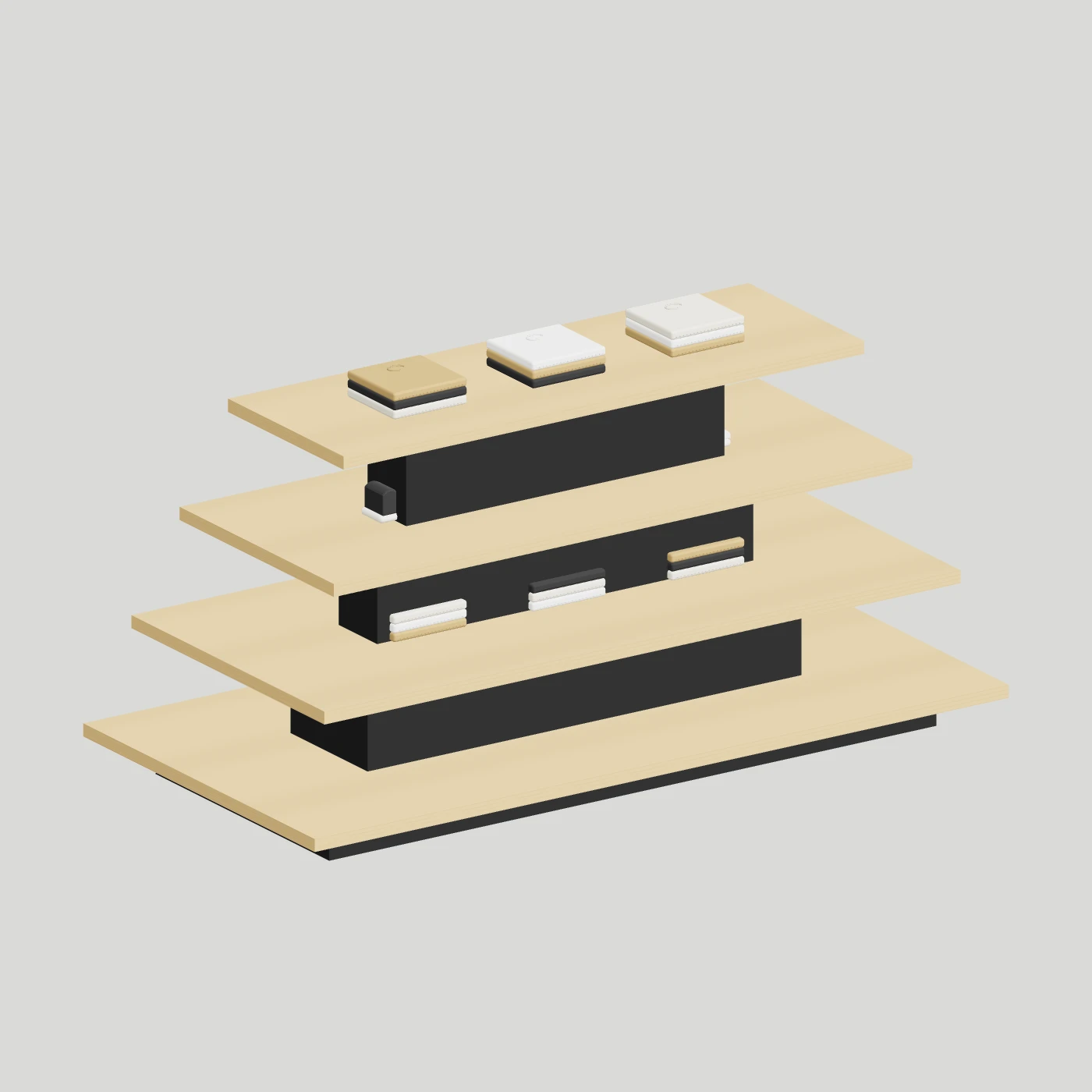 Four-Tier Display Table — alternate angle