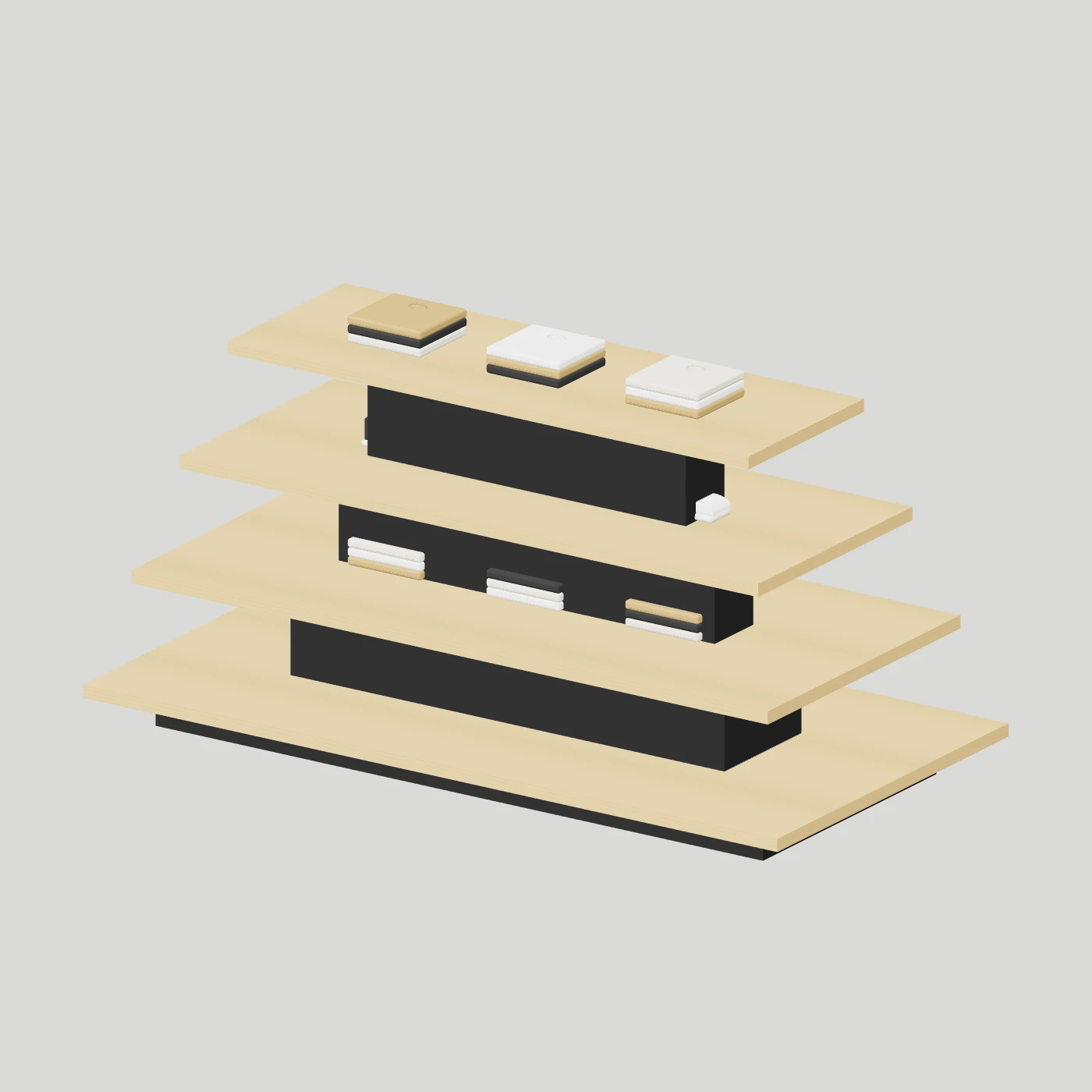 Four-Tier Display Table