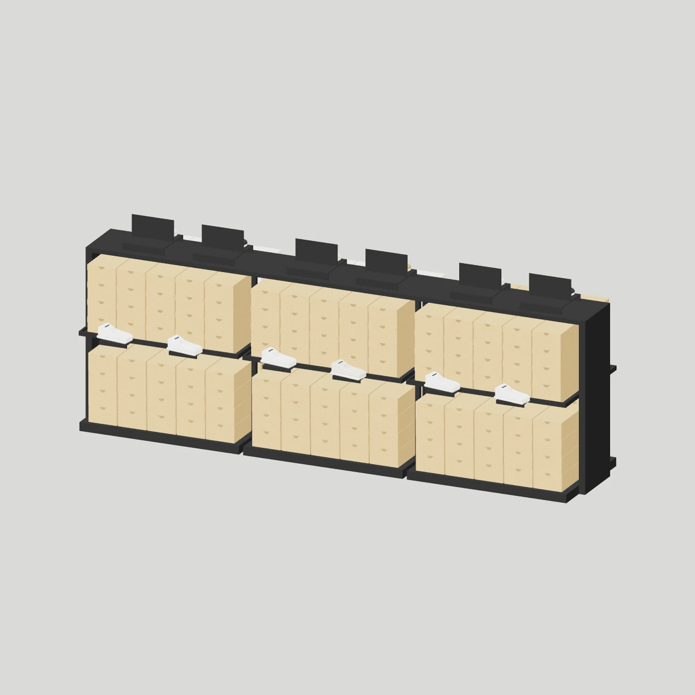 Low Shoe-Box Display Island