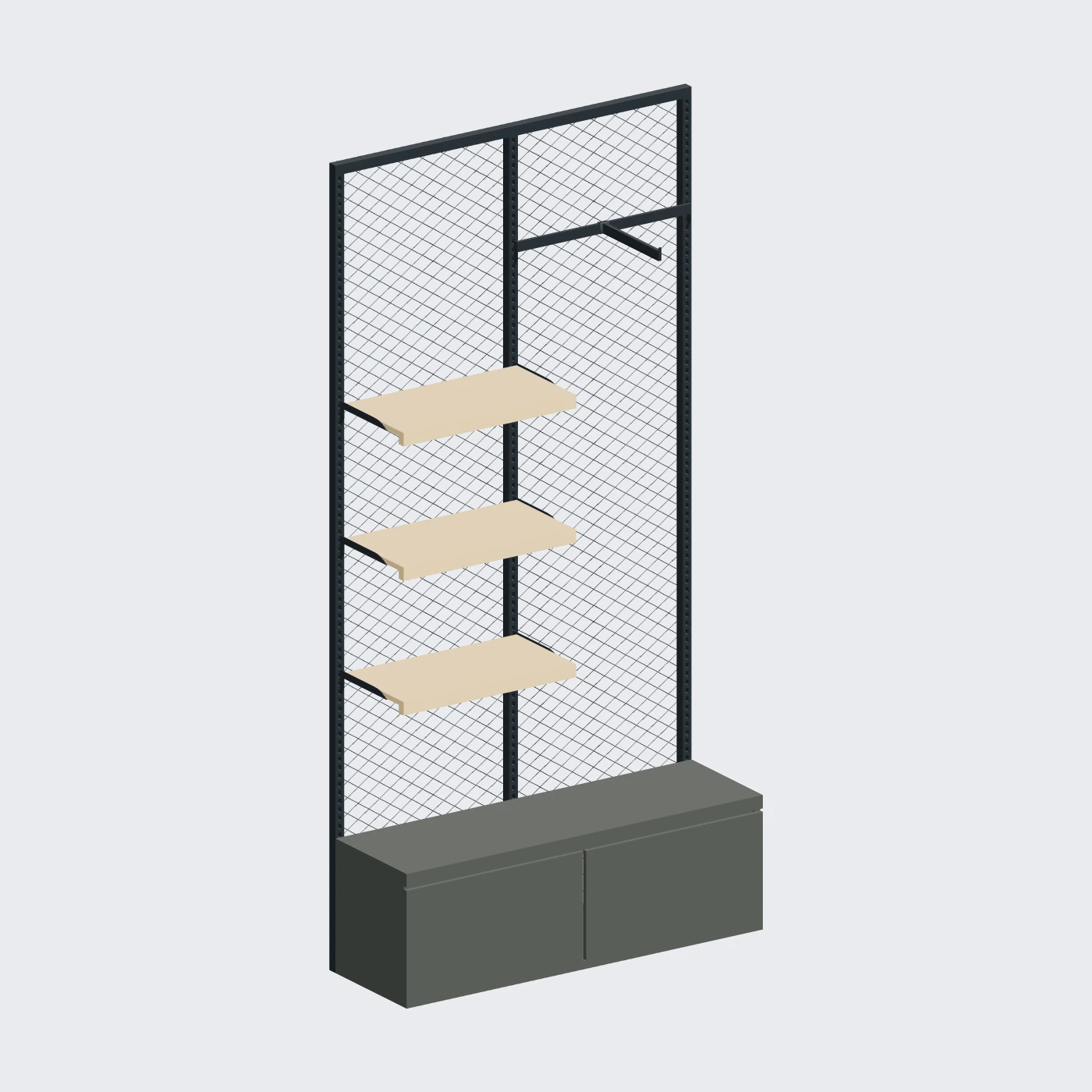 Mesh Storage Bay · 1200 — alternate angle