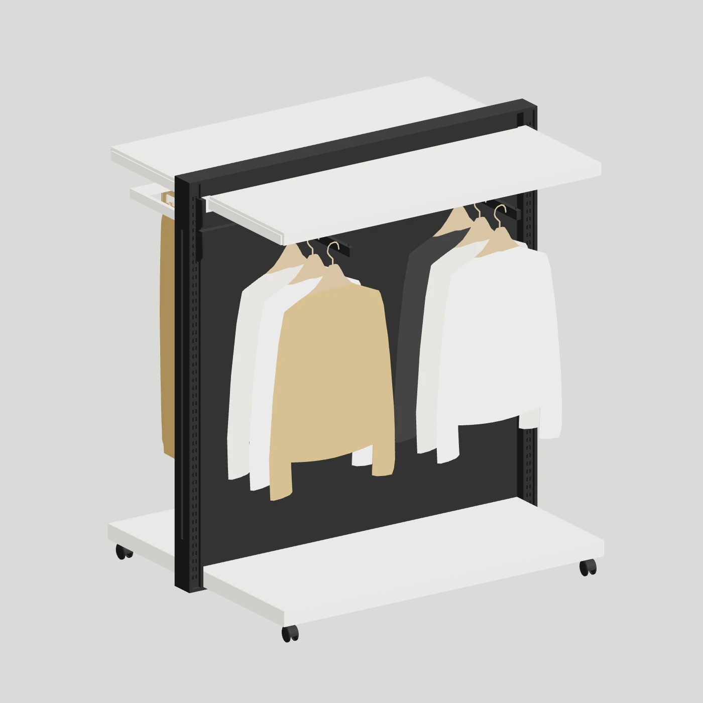 Mobile Merchandising Island · Single Bay — alternate angle