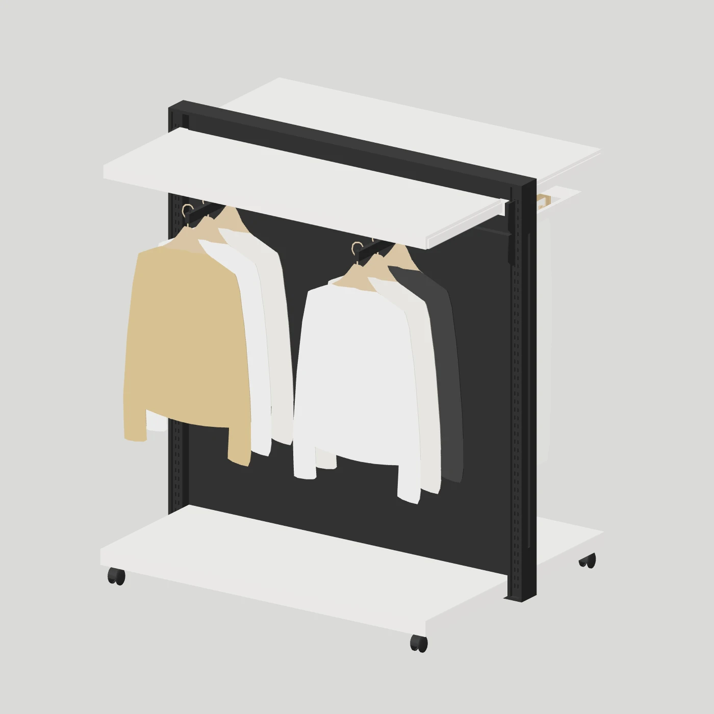 Mobile Merchandising Island · Single Bay