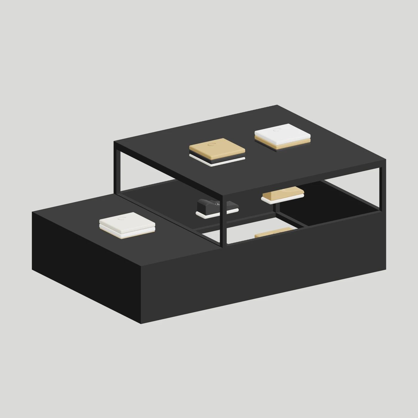 Modular Display Stage · Two Units — alternate angle