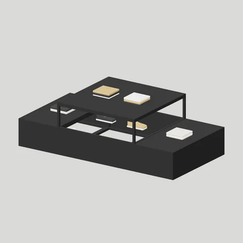Modular Display Stage · Three Units