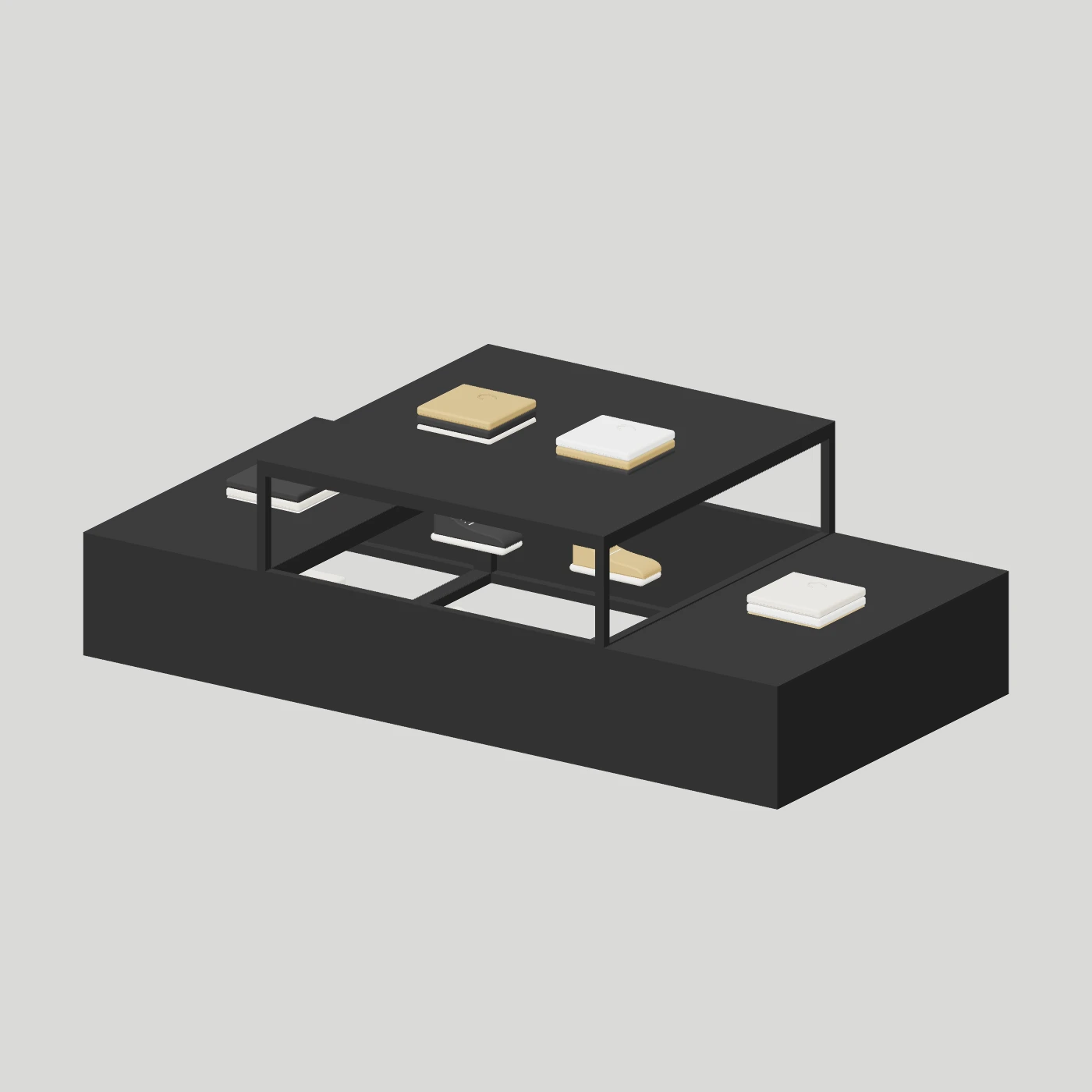 Modular Display Stage · Three Units