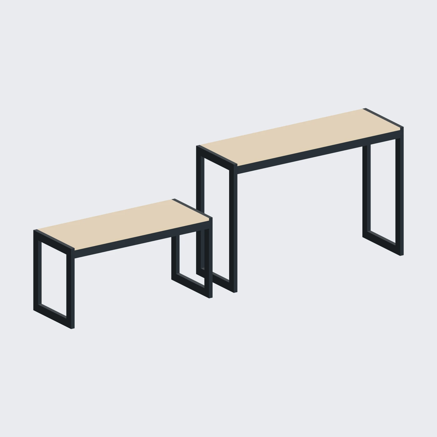 Narrow Nesting Tables — alternate angle