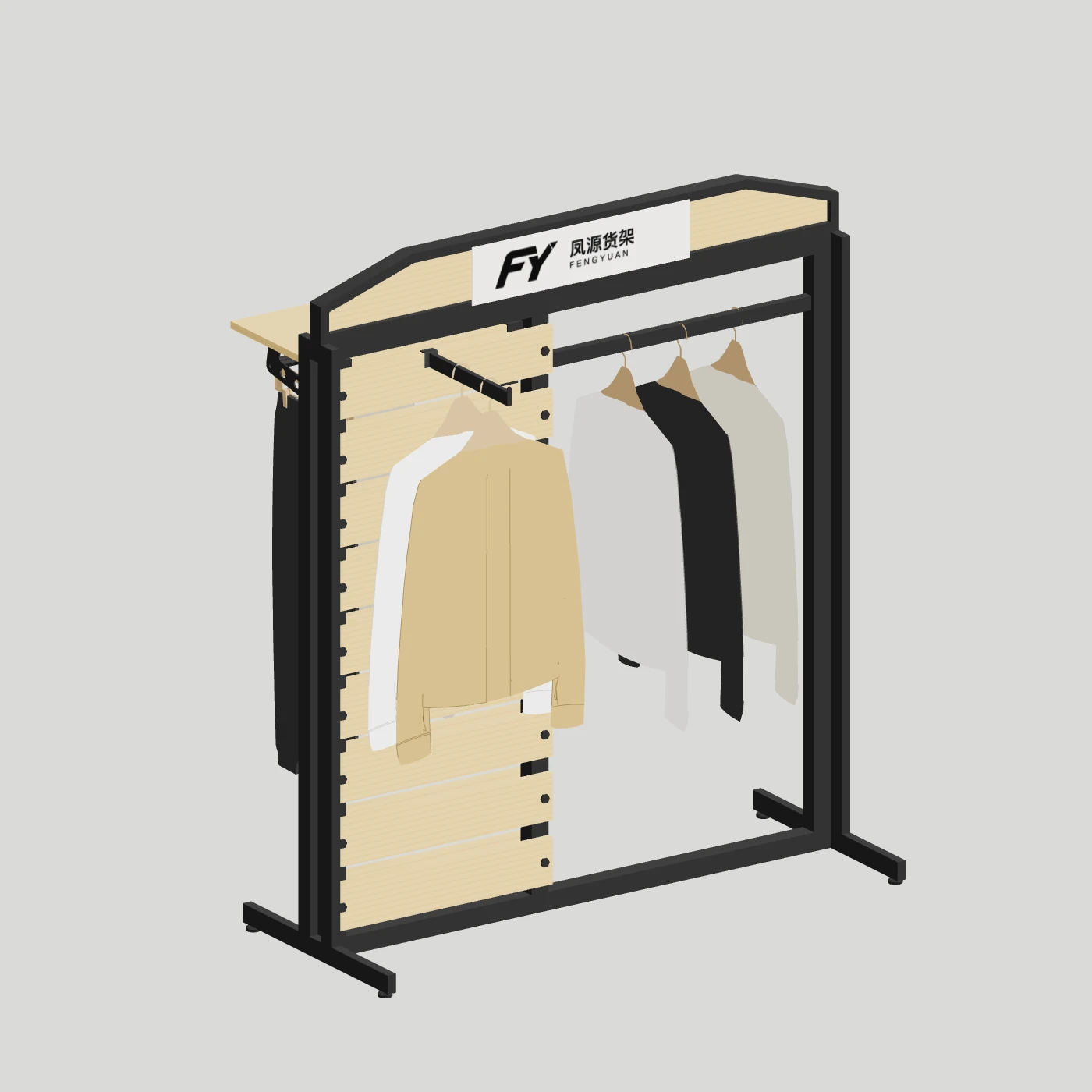Slat & Garment Combination Island — alternate angle