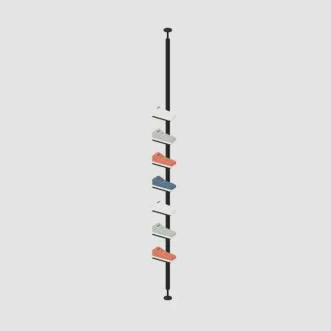 Round Shoe Display Column