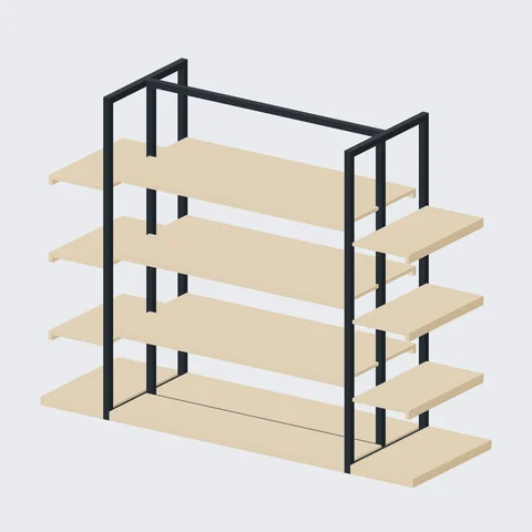 End-Shelf Island · Single Bay