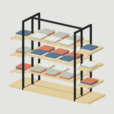 End-Shelf Island · Single Bay