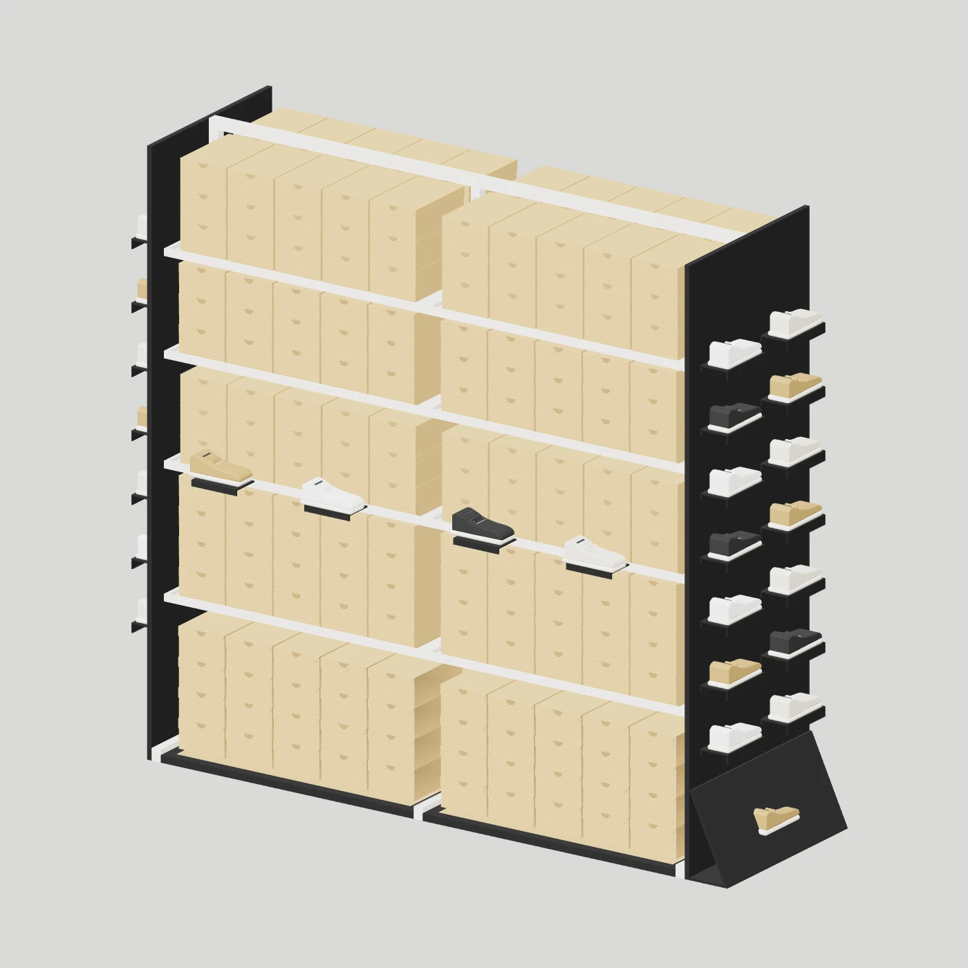 Shoe-Box Storage Island · Double Bay — Footwear collection