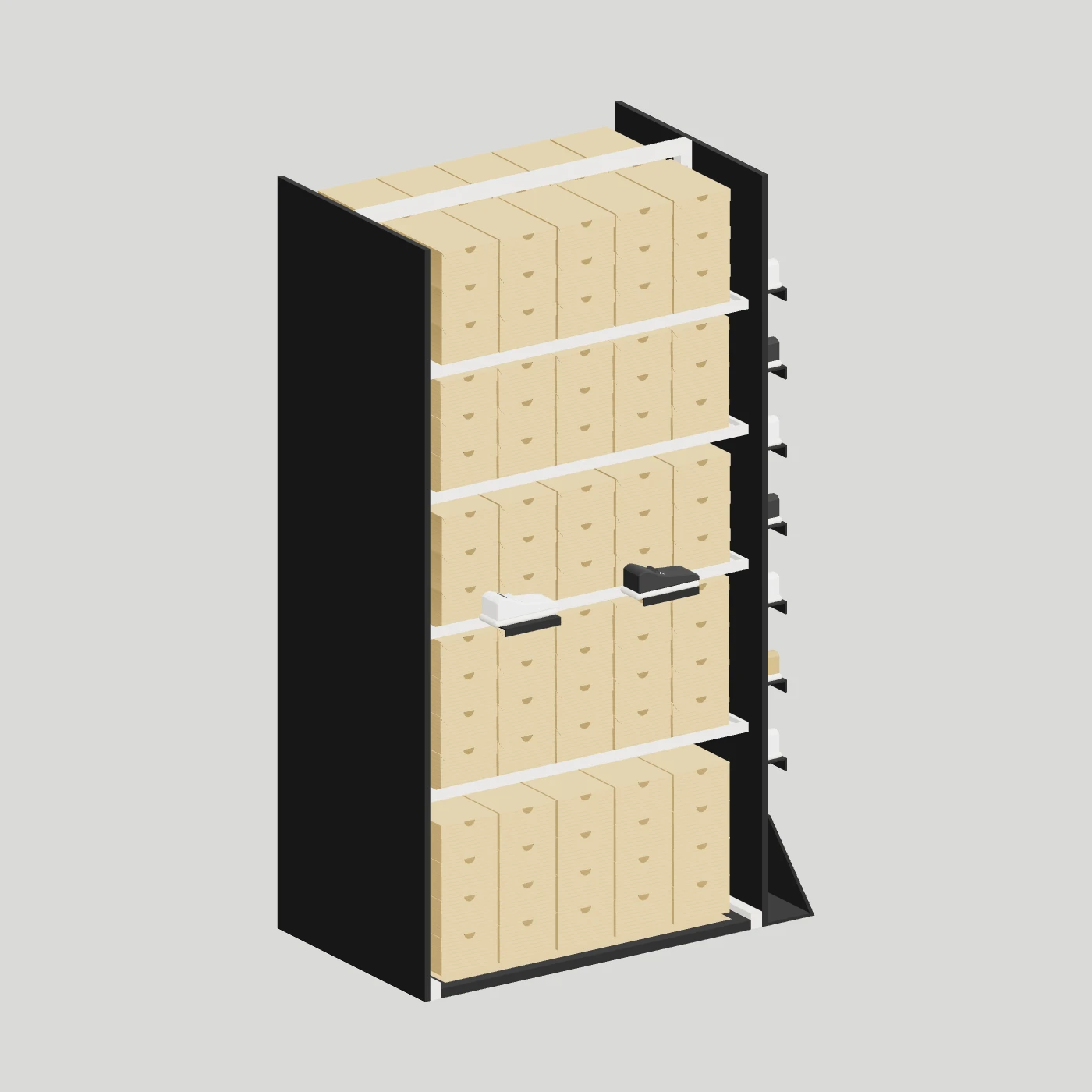 Shoe-Box Storage Island · Single Bay — alternate angle