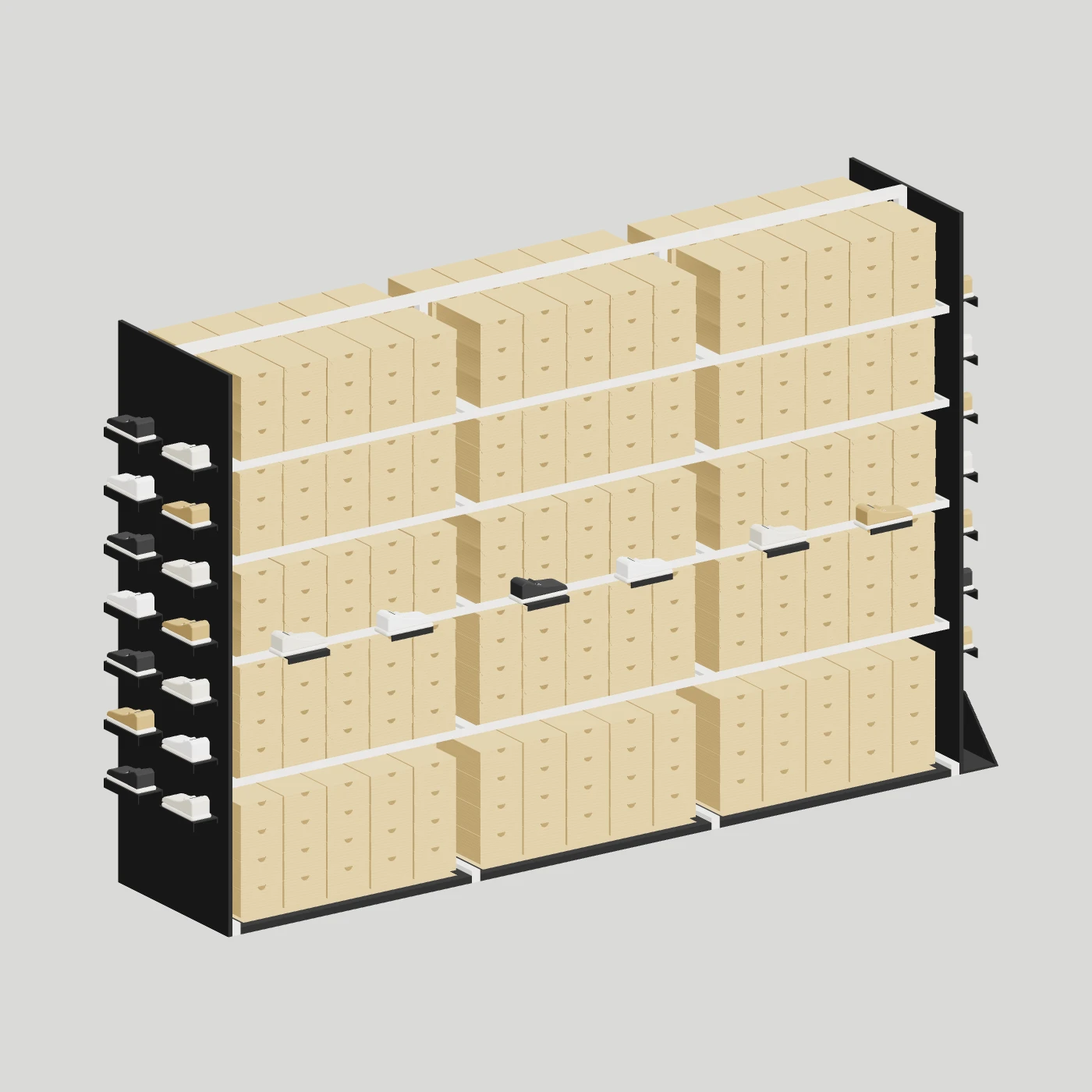 Shoe-Box Storage Island · Triple Bay — alternate angle