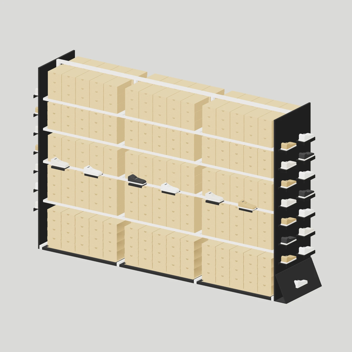 Shoe-Box Storage Island · Triple Bay