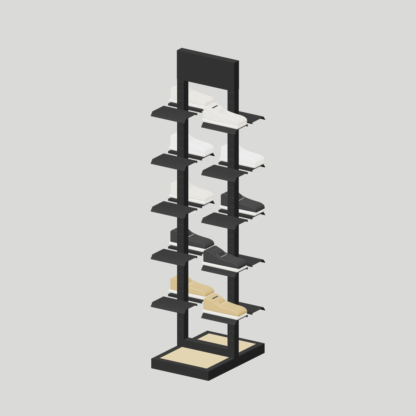 Double-Sided Shoe Island · 500 / H1600 — Footwear collection