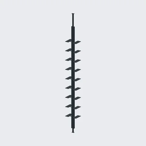 Floor-to-Ceiling Shoe Column