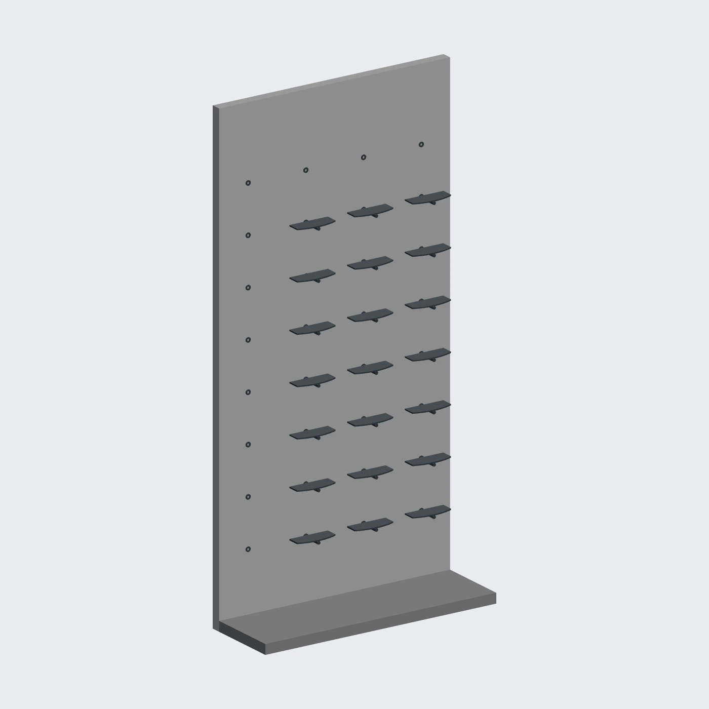 Shoe Display Wall · 1200 — alternate angle