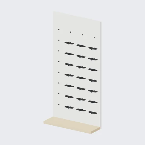 Shoe Display Wall · 1200