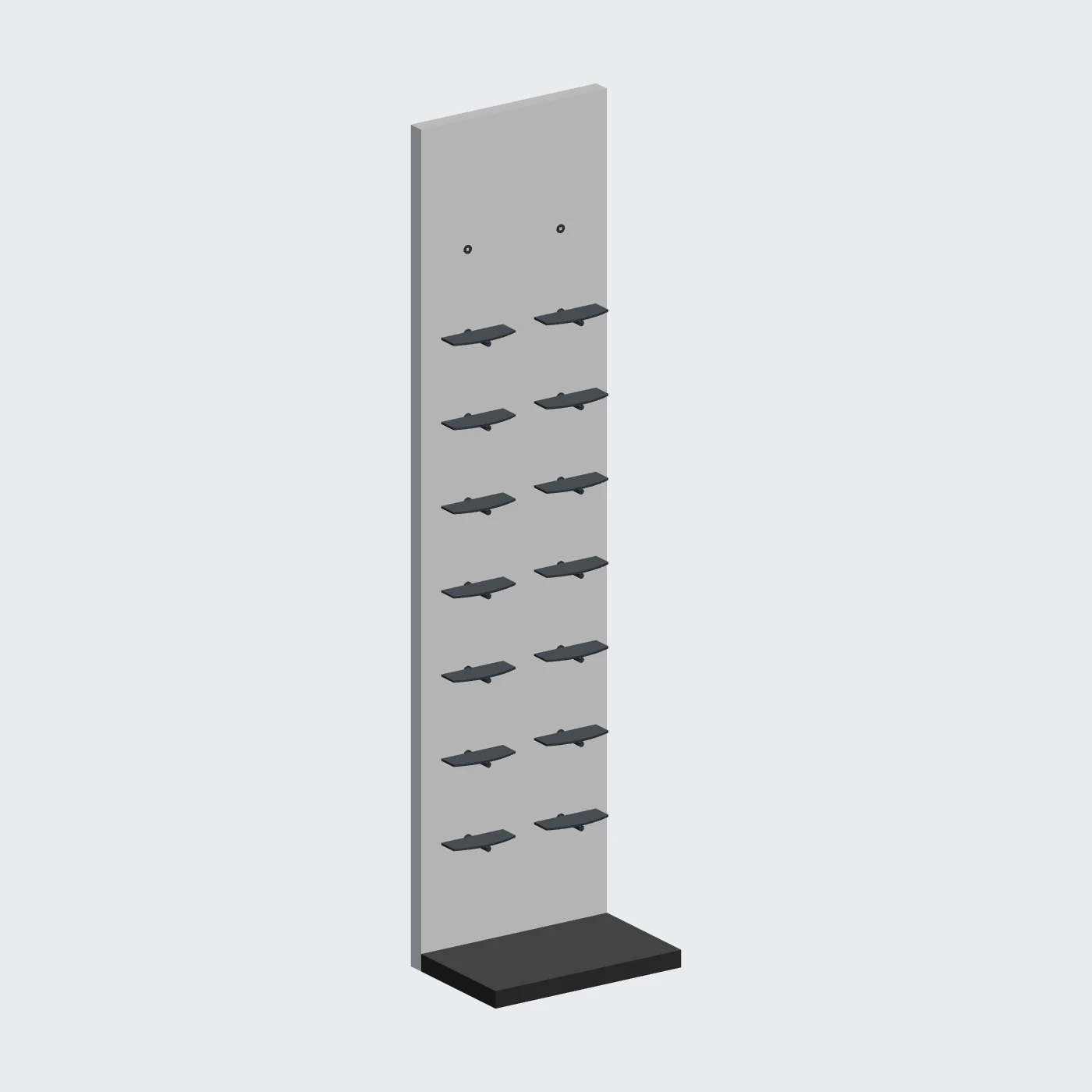 Shoe Display Wall · 600 — alternate angle