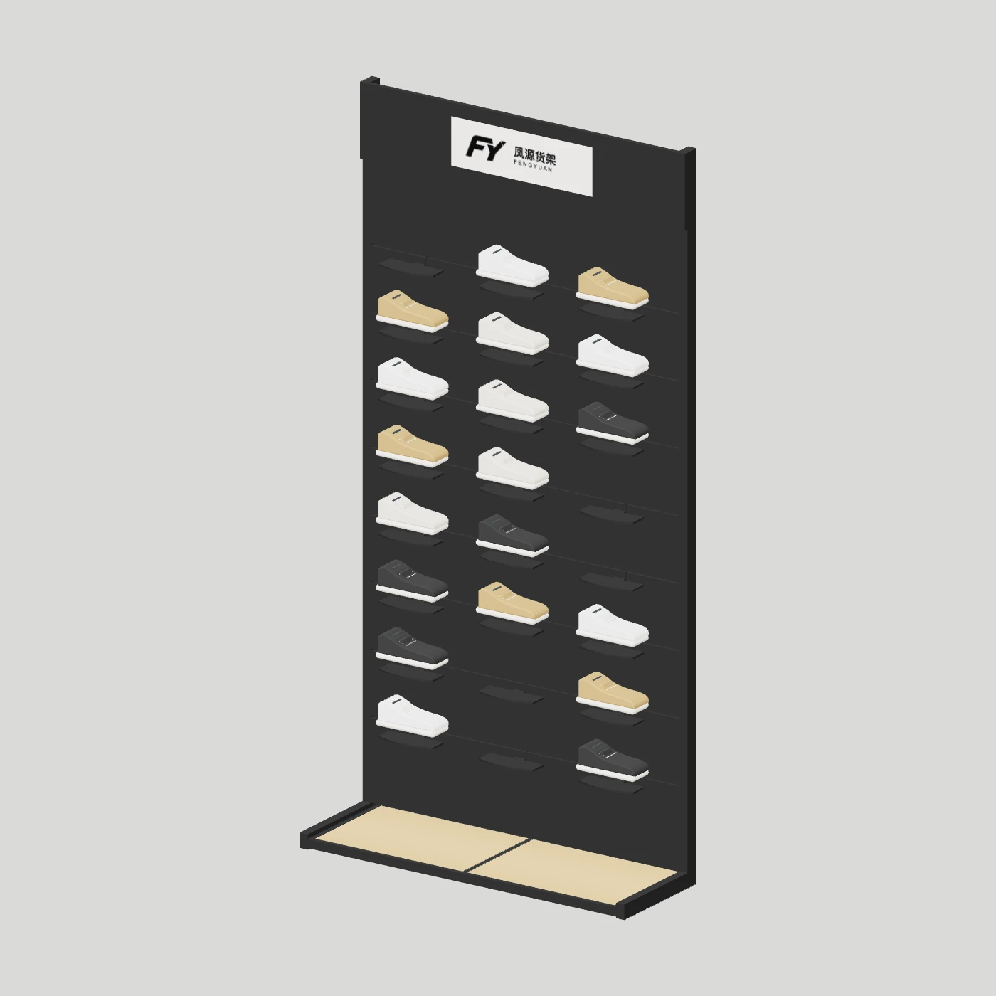 Slotted Shoe Display Panel