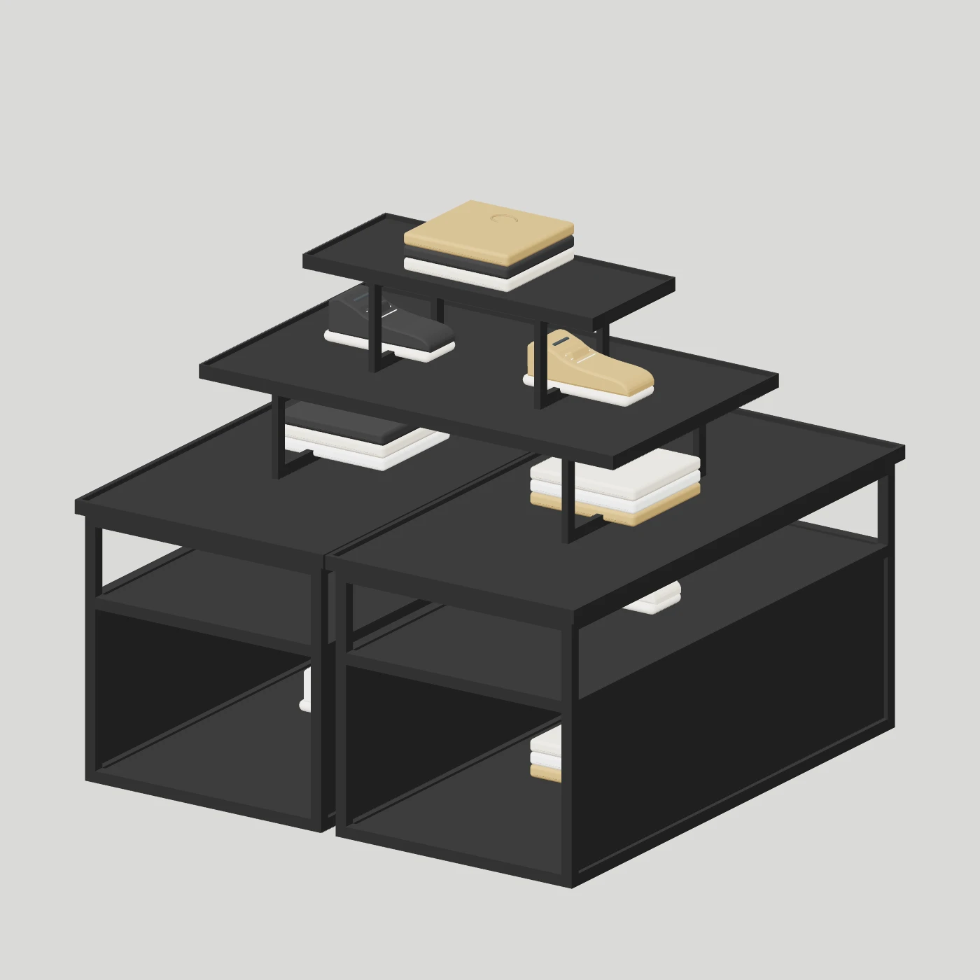 Stepped Display Table · Square