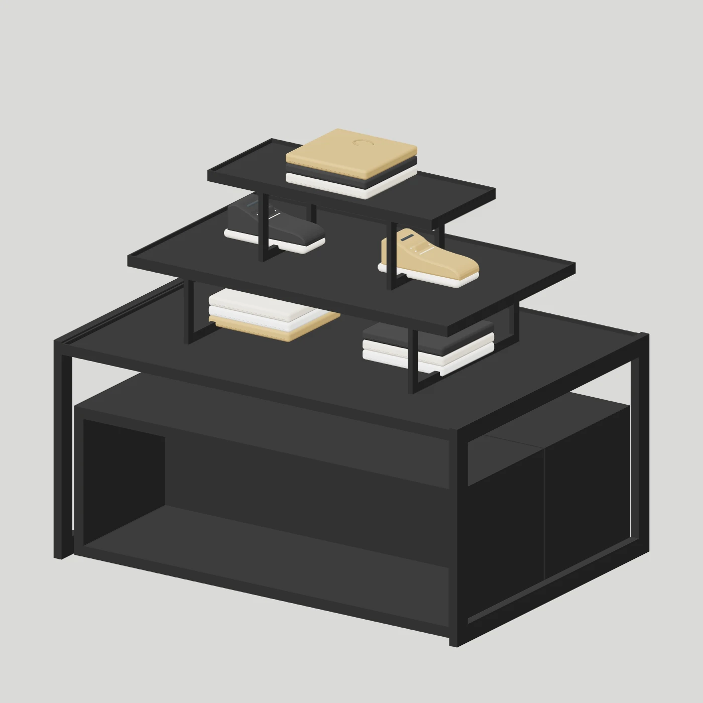 Stepped Display Table · Rectangular