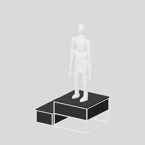 Stepped Mannequin Platform · Compact
