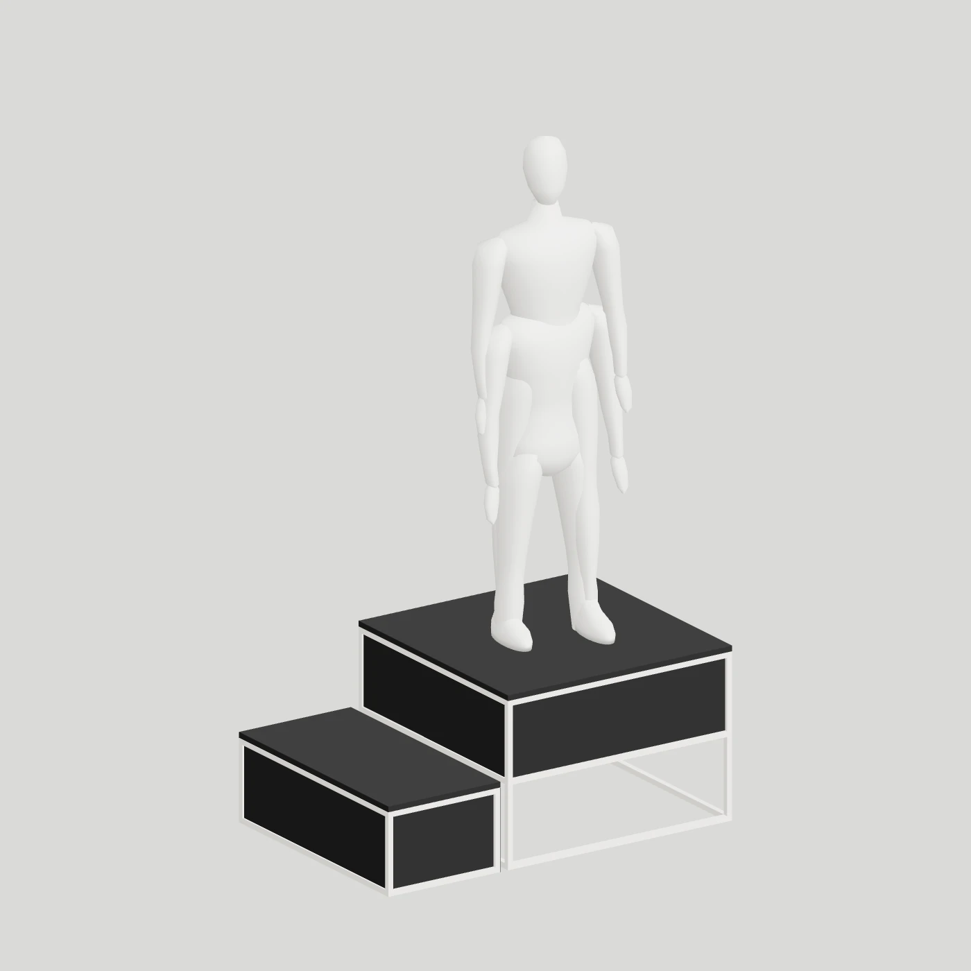 Stepped Mannequin Platform · Compact — alternate angle