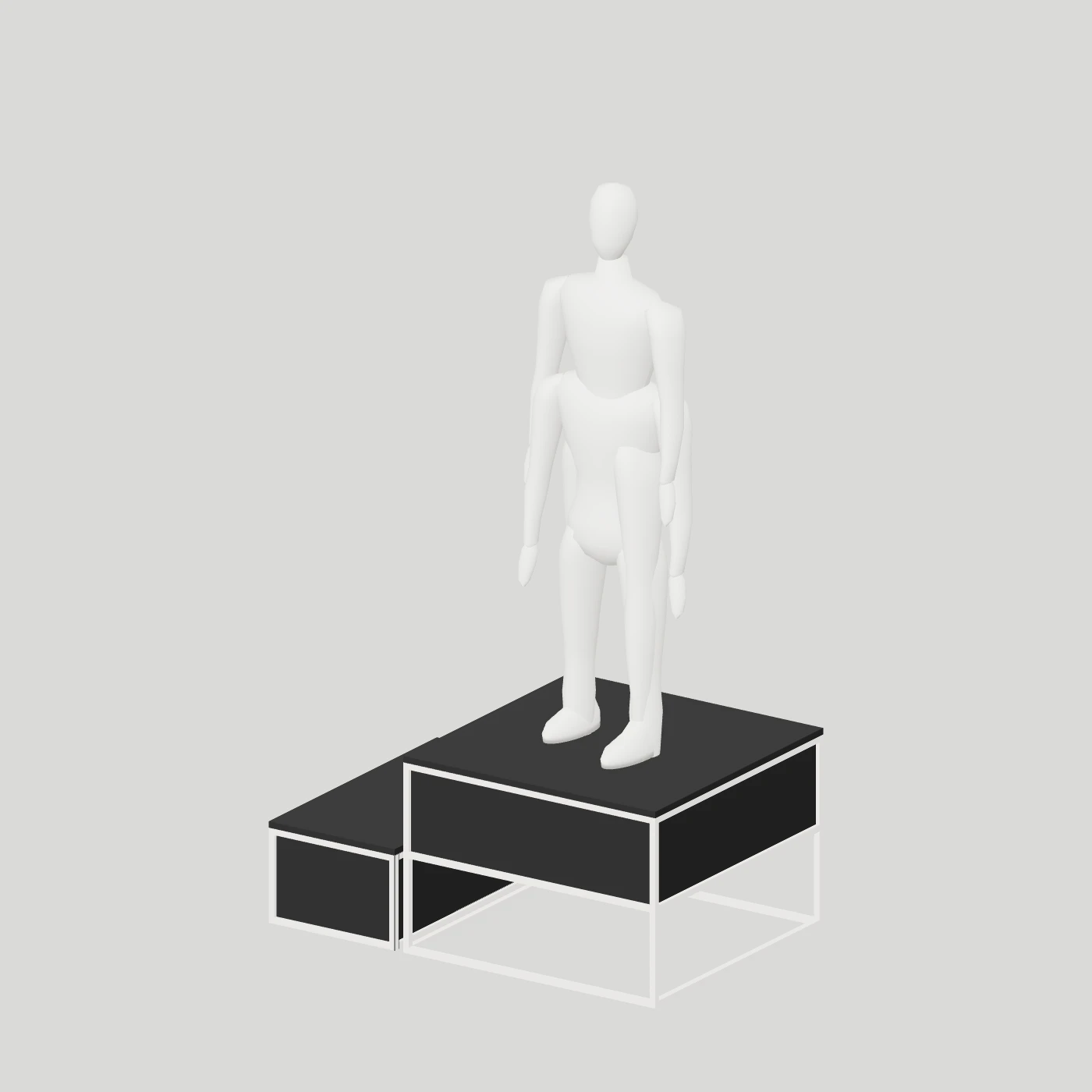 Stepped Mannequin Platform · Compact