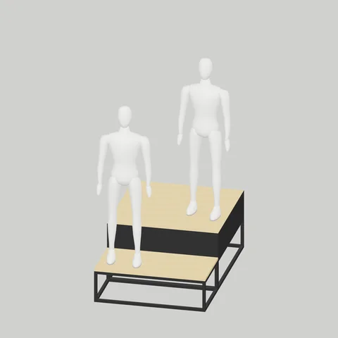 Stepped Mannequin Platform Set