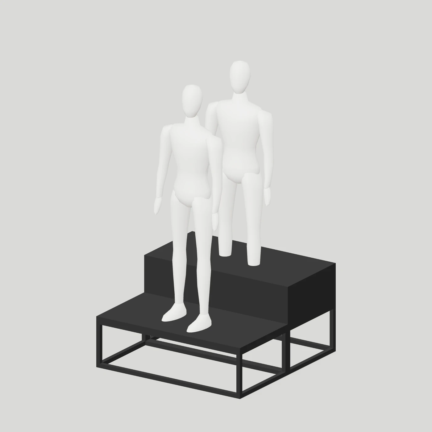 Stepped Mannequin Platform · Square