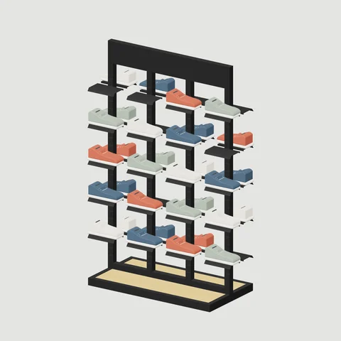 Double-Sided Shoe Island