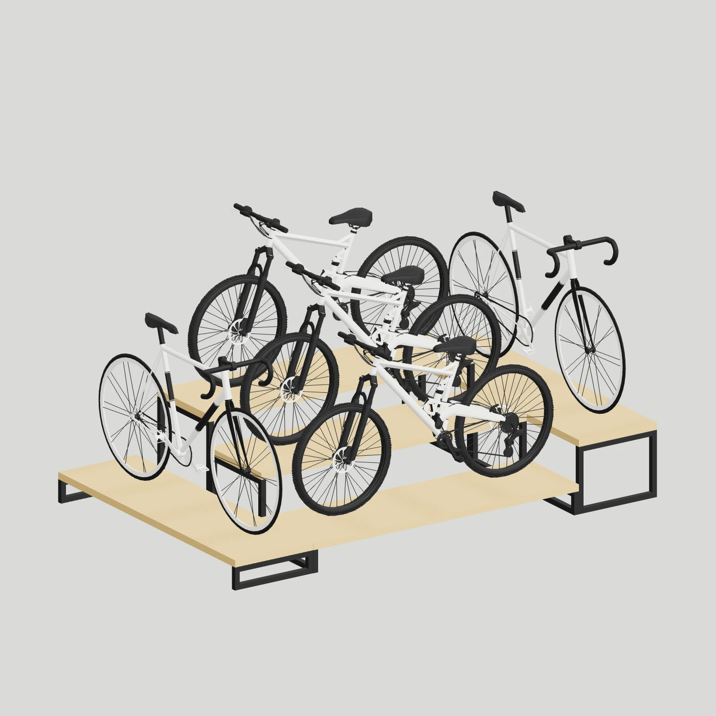 Open-Frame Bicycle Platforms · Extended — alternate angle