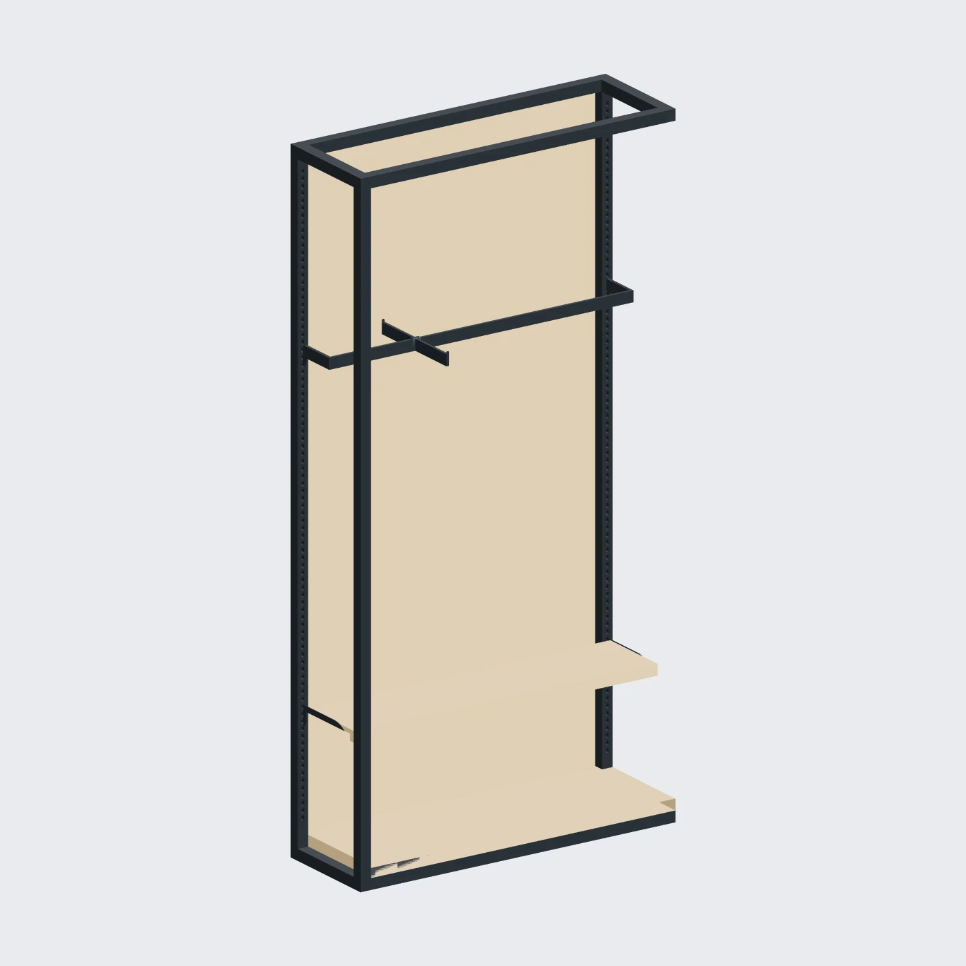 Panel-Back Frame Bay · 1200 — alternate angle