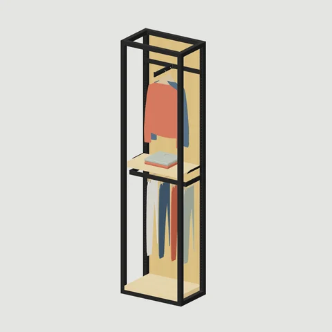 Freestanding Clothing Rack · Panel 650