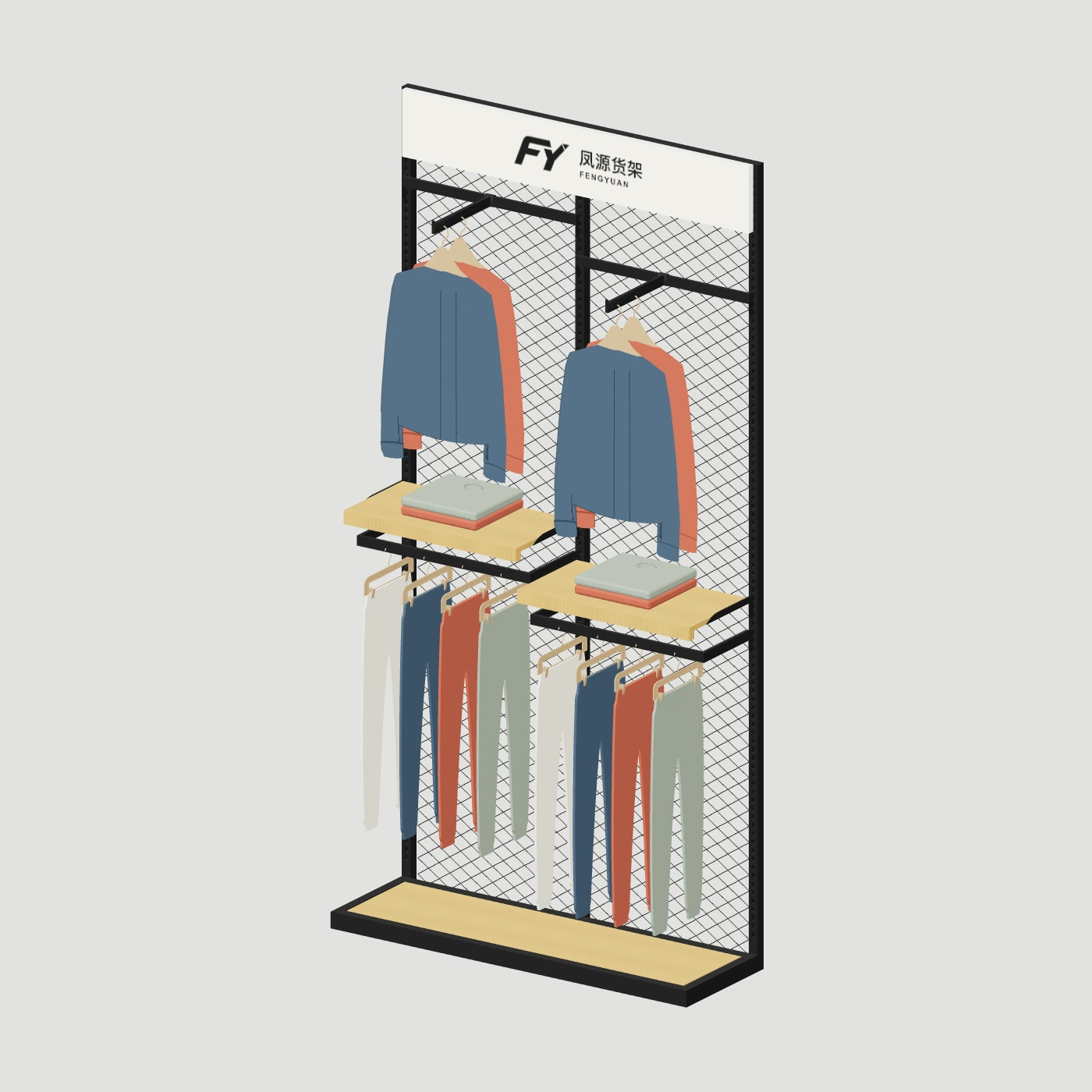 Mesh Wall Bay · 1200 catalog configuration preview