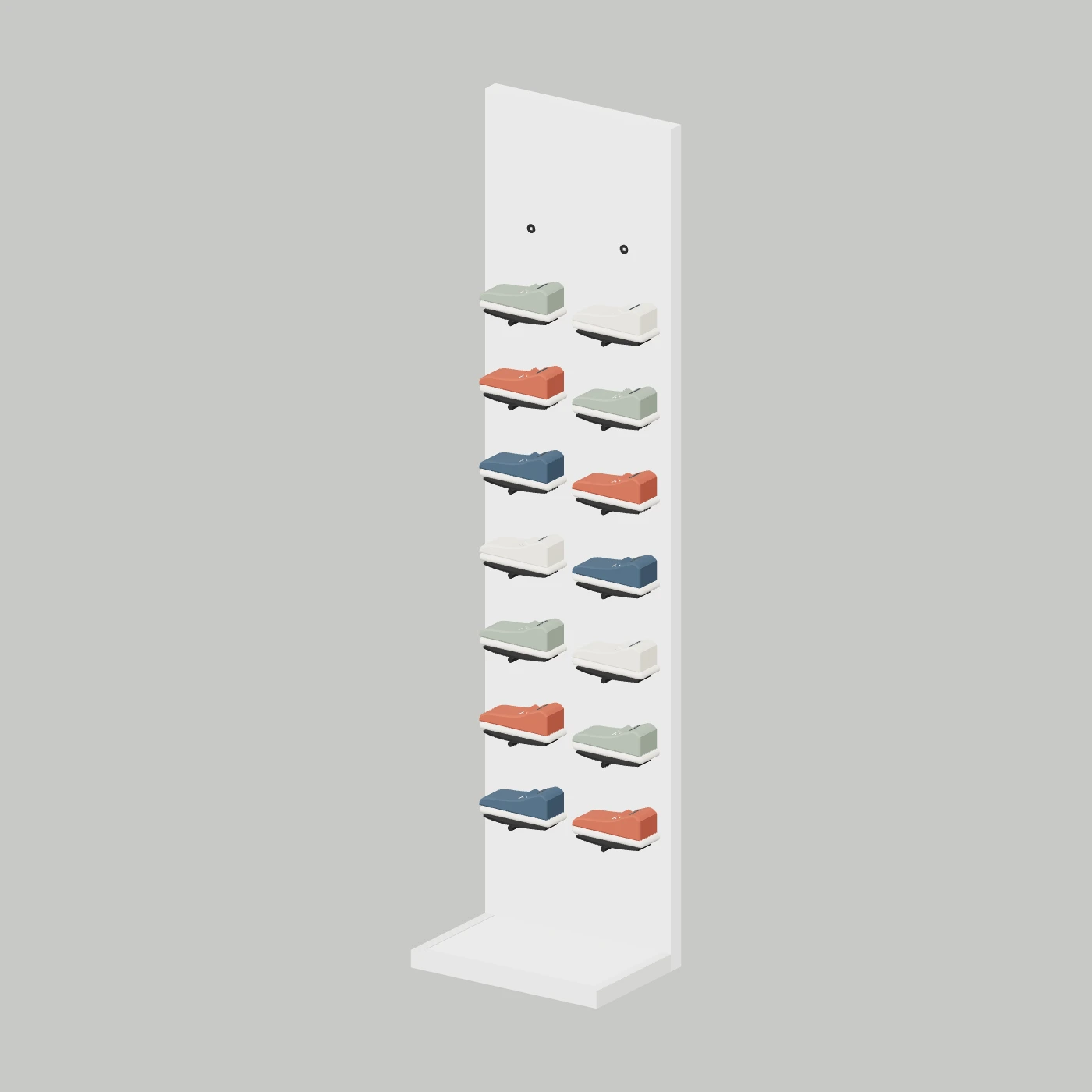 Shoe Display Wall · 600 catalog configuration preview